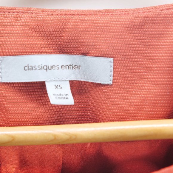 Classiques Entier Women's Burnt orange 3 Button round Neck Career Work Blazer XS - Picture 5 of 8